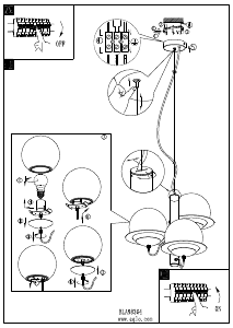 Bruksanvisning Eglo 98364 Lampa