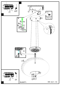 Bruksanvisning Eglo 98371 Lampa