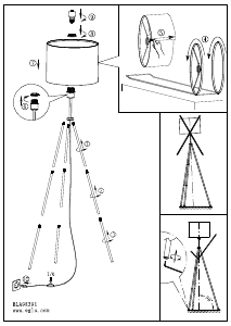 Bruksanvisning Eglo 98391 Lampa