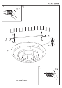 Bruksanvisning Eglo 98488 Lampa