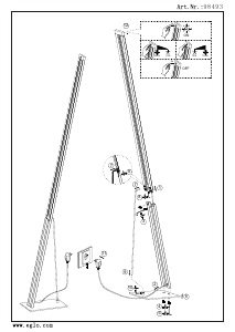 Bruksanvisning Eglo 98493 Lampa