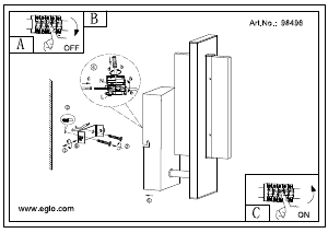 説明書 Eglo 98496 ランプ