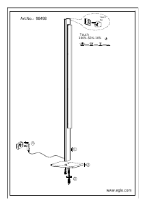 Bruksanvisning Eglo 98498 Lampa