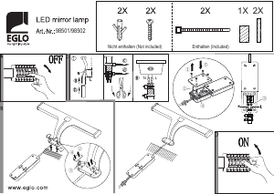 Bruksanvisning Eglo 98502 Lampa