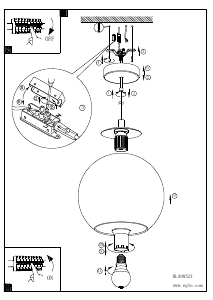 Bruksanvisning Eglo 98523 Lampa