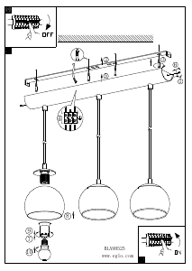 Bruksanvisning Eglo 98525 Lampa