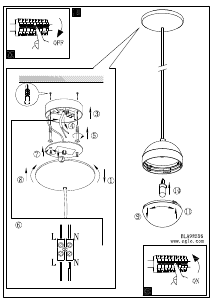 Bruksanvisning Eglo 98556 Lampa