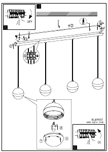 Bruksanvisning Eglo 98557 Lampa