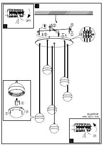 Bruksanvisning Eglo 98558 Lampa