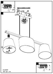 Bruksanvisning Eglo 98587 Lampa