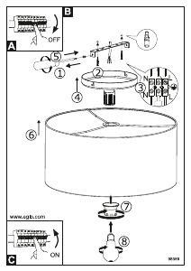 Bruksanvisning Eglo 98589 Lampa