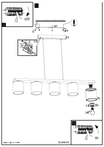 Bruksanvisning Eglo 98591 Lampa