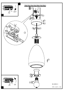 Bruksanvisning Eglo 98614 Lampa