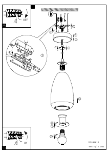 Bruksanvisning Eglo 98615 Lampa