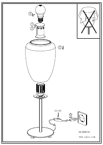 Bruksanvisning Eglo 98618 Lampa