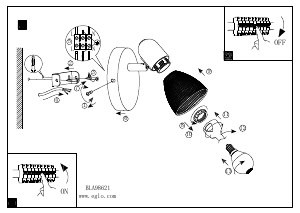 Bruksanvisning Eglo 98621 Lampa