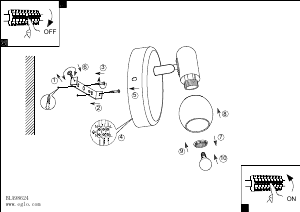 Bruksanvisning Eglo 98624 Lampa