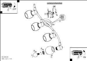 Bruksanvisning Eglo 98626 Lampa