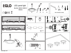 Manual Eglo 98634 Candeeiro