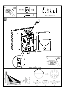 Bruksanvisning Eglo 98705 Lampa