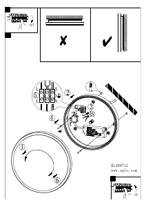 Bruksanvisning Eglo 98712 Lampa