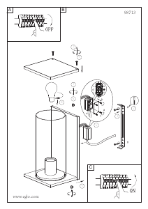 Bruksanvisning Eglo 98713 Lampa