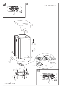 Bruksanvisning Eglo 98714 Lampa