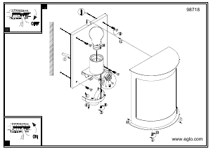 Bruksanvisning Eglo 98718 Lampa