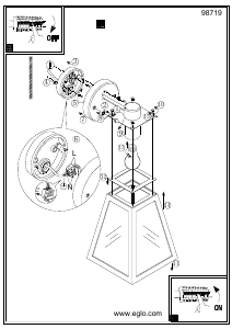 Bruksanvisning Eglo 98719 Lampa