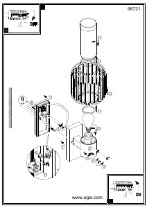 Bruksanvisning Eglo 98721 Lampa