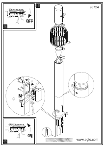 Bruksanvisning Eglo 98724 Lampa