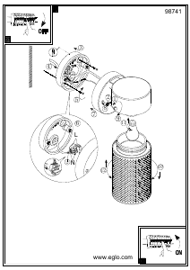 Bruksanvisning Eglo 98741 Lampa