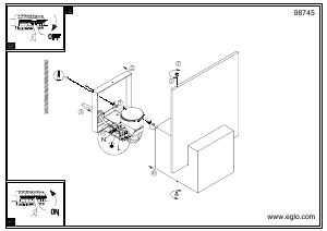 Bruksanvisning Eglo 98745 Lampa