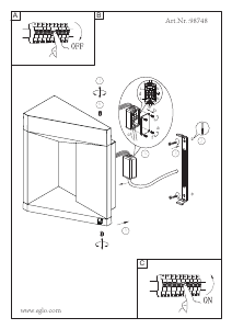 Bruksanvisning Eglo 98748 Lampa