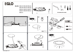 Bruksanvisning Eglo 99133 Lampa