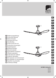 Használati útmutató Eglo 35015 Antibes Mennyezeti ventilátor