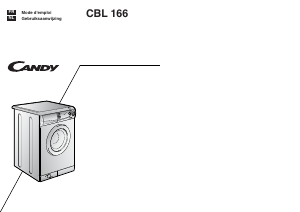 Handleiding Candy CBL 166 UK Wasmachine