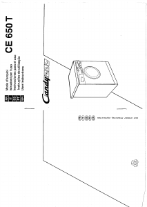 Handleiding Candy CE 650 TR Wasmachine
