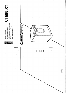 Handleiding Candy CI 589 XT Wasmachine
