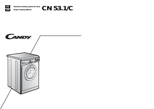 Handleiding Candy CN 53.1/C Wasmachine