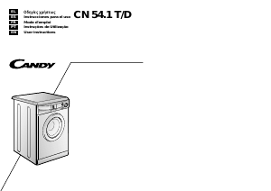 Handleiding Candy CN 54.1T/D Wasmachine