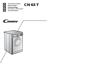 Instrukcja Candy CN 63T RU Pralka