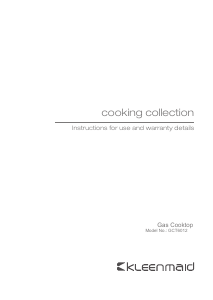 Manual Kleenmaid GCT6012 Hob