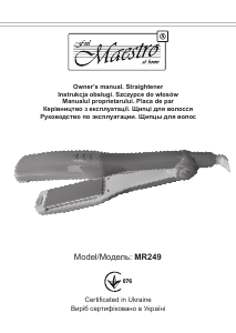 Manual Maestro MR249 Aparat de îndreptat părul