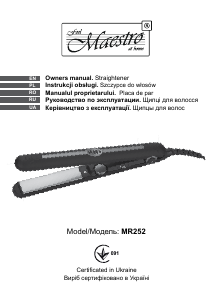 Manual Maestro MR252 Aparat de îndreptat părul