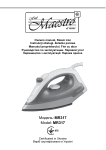 Instrukcja Maestro MR317T Żelazko