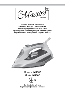Manual Maestro MR307 Fier de călcat