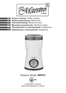 Instrukcja Maestro MR453 Młynek do kawy