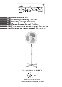 Посібник Maestro MR902 Вентилятор