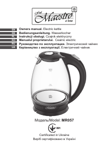 Instrukcja Maestro MR057 Czajnik